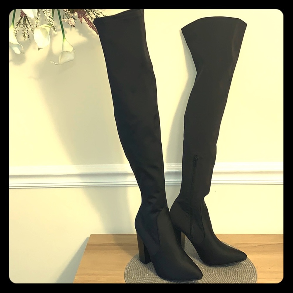 Fashion Nova Thigh High, High Heel Boots